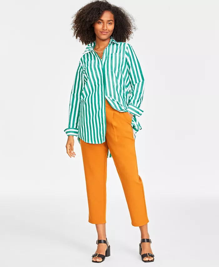 On 34th Women's Cotton Tunic Shirt, Created for Macy's - Macy's | Macy's