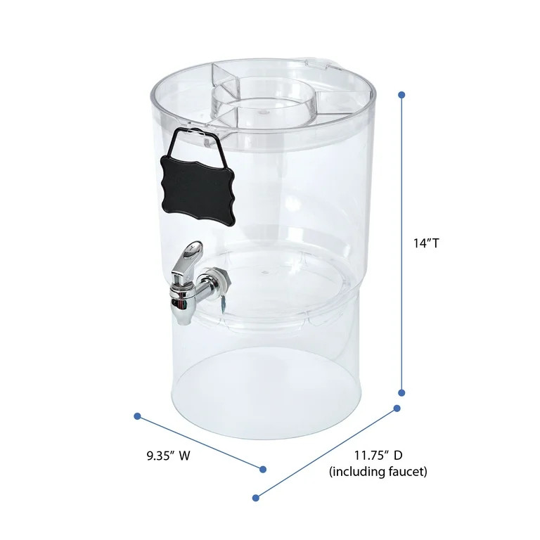 Buddeez 2.0 Gallon Party Top Beverage Dispenser, Clear | Walmart (US)