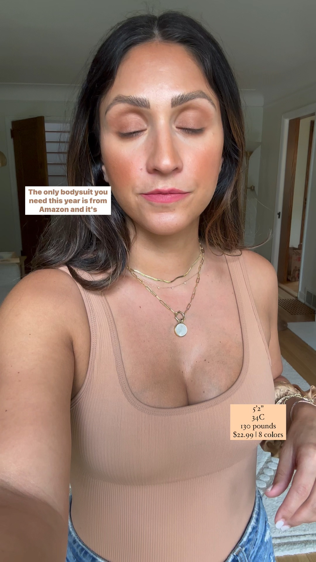 Amazon bodysuit, nude bodysuit, postpartum, mom uniform, capsule wardrobe, Amazon fashion finds, 

#LTKSeasonal #LTKstyletip #LTKunder50