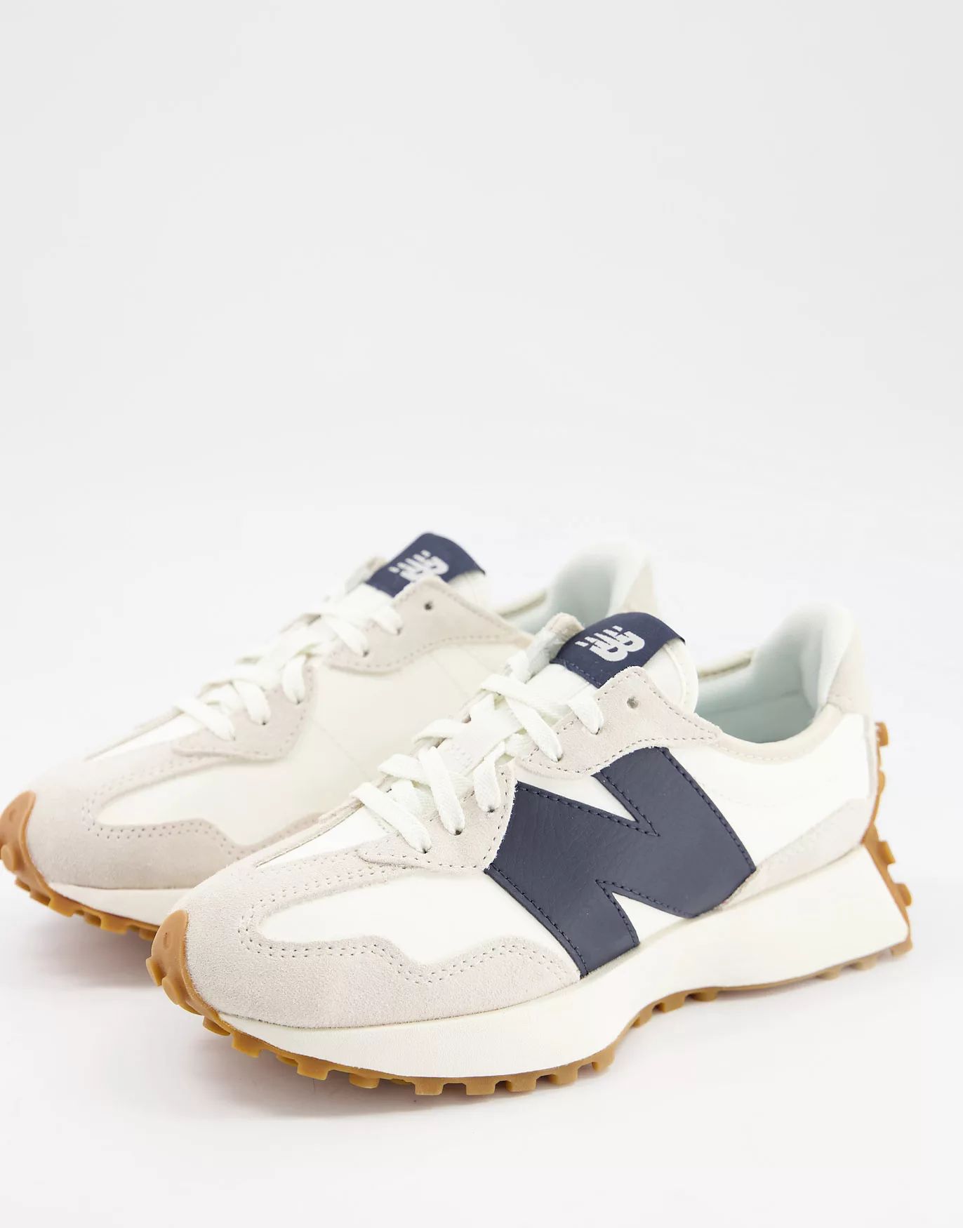 New Balance 327 trainers in off white/navy | ASOS (Global)