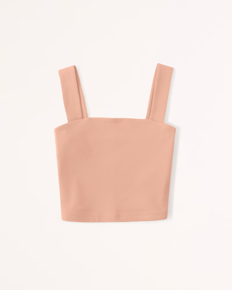 Double-Layered Seamless Fabric Squareneck Tank | Abercrombie & Fitch (US)
