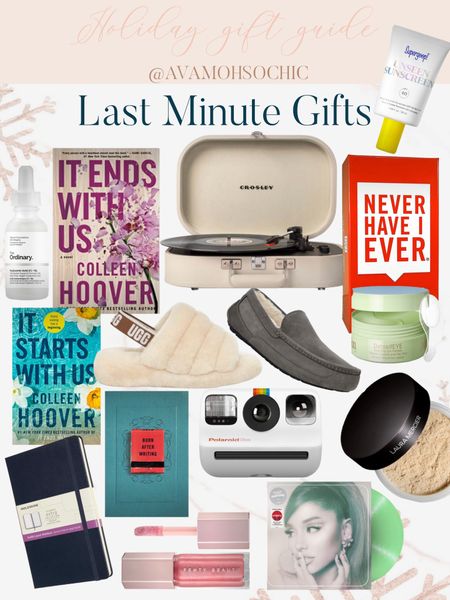 Last Minute Gifts! 

avamohsochic| GiftGuide| GiftsForHer | GiftsForFriends | GiftsForFamily | Games | Record Player | Skincare| Supergoop | UGG | Books | Colleen Hoover | Stocking Stuffers | Makeup | Fenty Beauty| Rare Beauty |

#LTKHoliday #LTKGiftGuide #LTKunder100