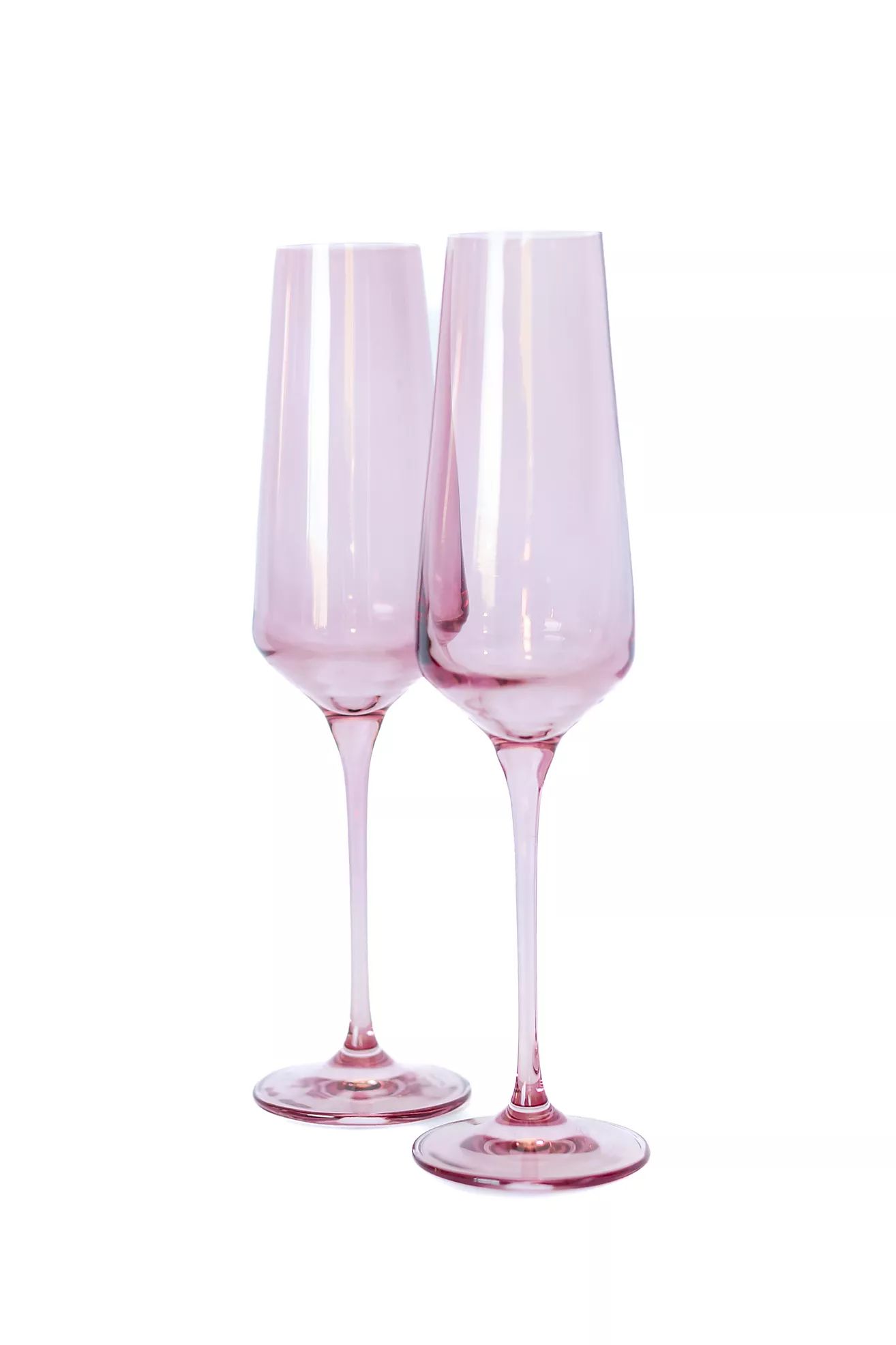 Estelle Colored Glass Champagne Flute Set | Anthropologie (US)