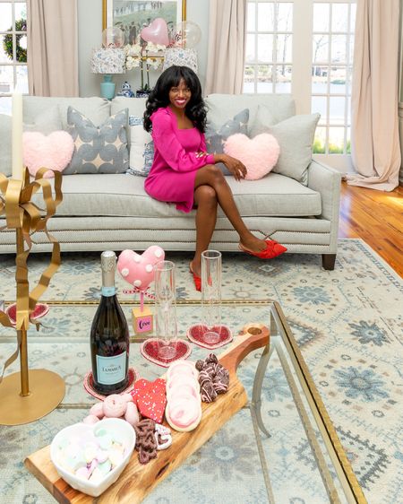 Valentine’s Day Outfit
Galentine’s Day,
Home decor,
Living room,
Coffee Table,
Valentine's Day colors, pink and red, Valentine's Day look

#LTKstyletip #LTKSeasonal #LTKhome