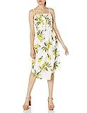 MOON RIVER Women's Lemon Print Midi Dress, Yellow/Multi, X-Small | Amazon (US)