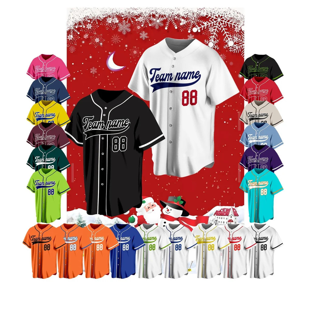 Custom baseball Jersey  Personalized embroidery Name Number Sports Team Uniform Wedding Jerseys G... | Etsy (US)