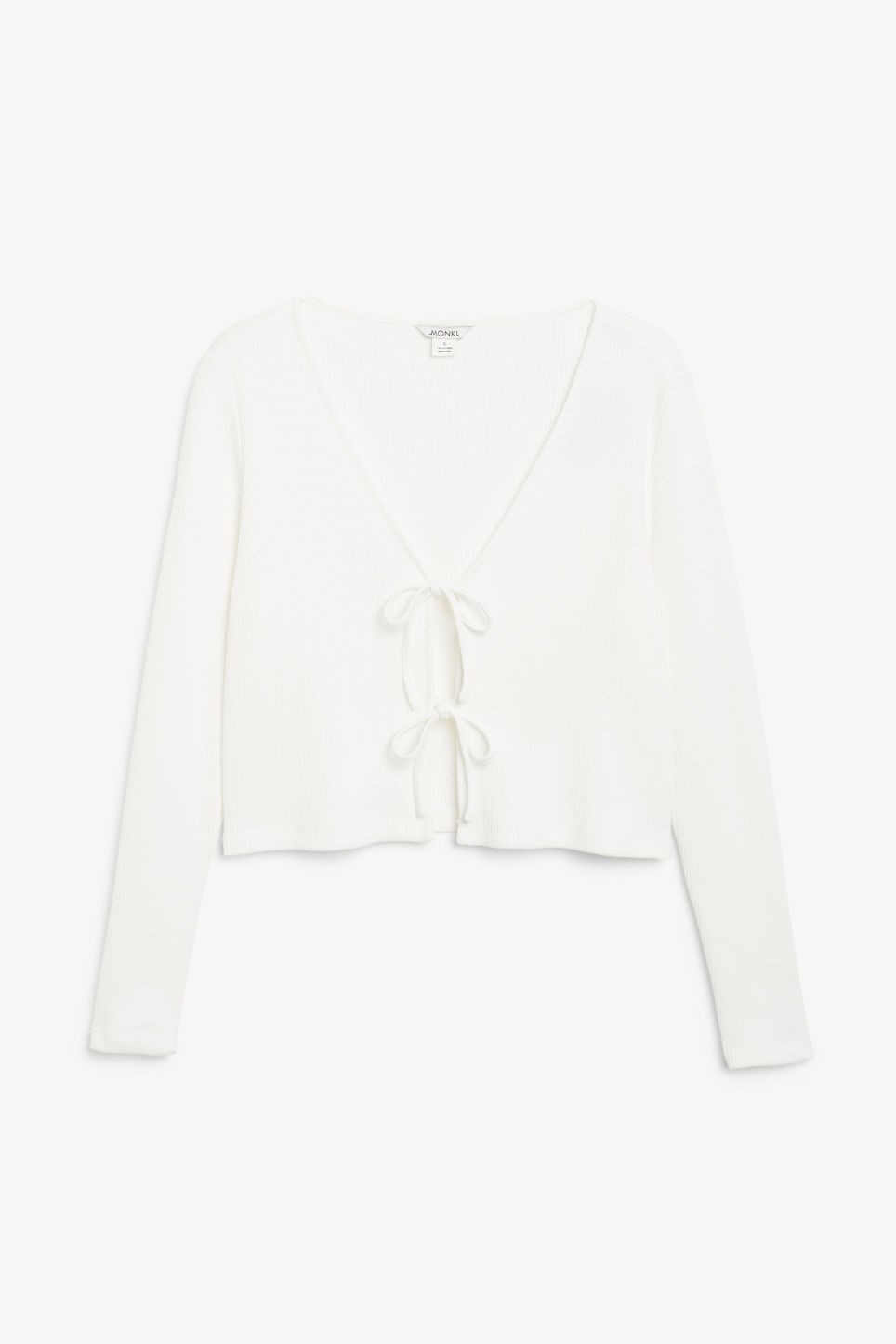 Cropped cardigan - White | Monki
