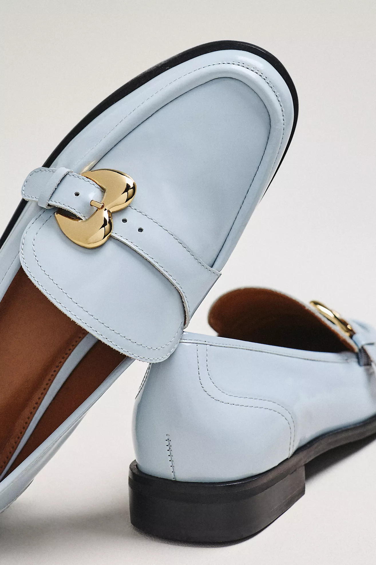 Maeve Heart Buckle Loafers | Anthropologie (US)