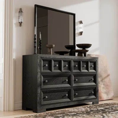 Schell 6-Drawer Dresser With Mirror | Wayfair North America
