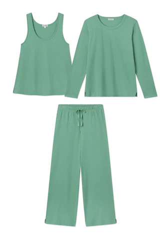 Pointelle Pants Bundle in Boxwood | Lake Pajamas
