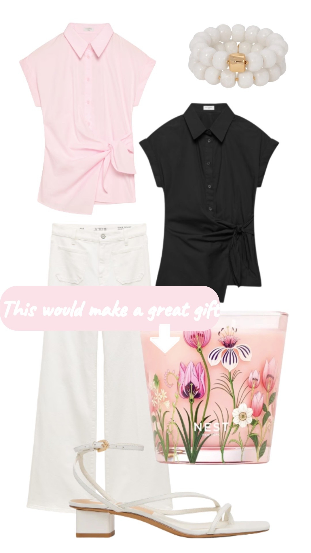 Think about this great shirt for spring and summer.  Bev has it in the black, but we really like this pale pink as well.

This nest candle would be the such a great gift for any woman

#LTKgift

#LTKootd #LTKMothersDay
