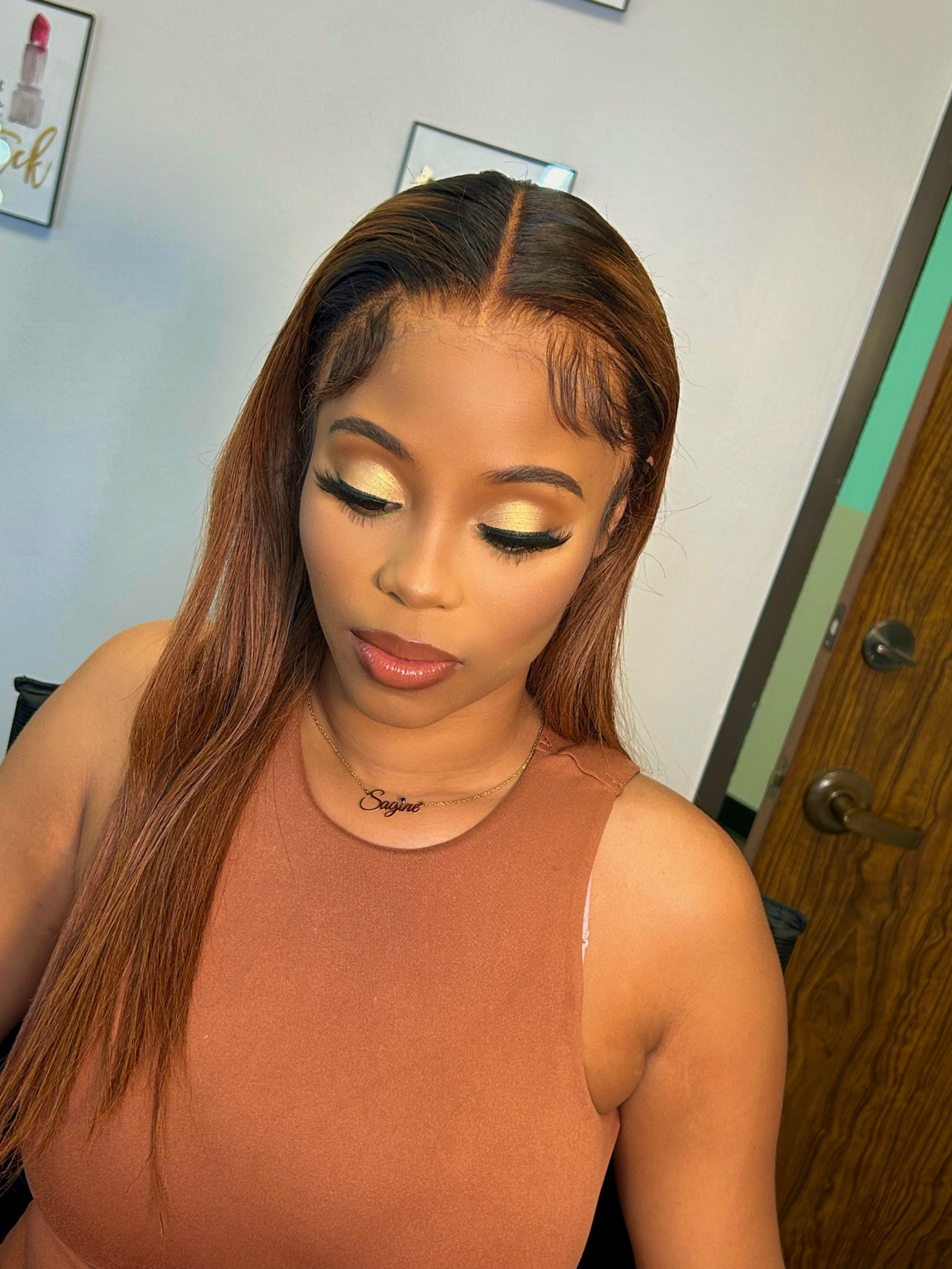Gold shimmer eyeshadow bold glam look 

Model is wearing : Chocolate Brown Straight Human Hair 13x4 Transparent Lace Front Wigs Virgin Human Hair Wig Pre Plucked with Baby Hair 180% Density Brazilian for Black Women By ELENINE Wig (Brown 13x4 Lace Front Wig Straight, 20 Inch)

Book model for your next project! 💕

#LTKstyletip #LTKbaby #LTKbeauty