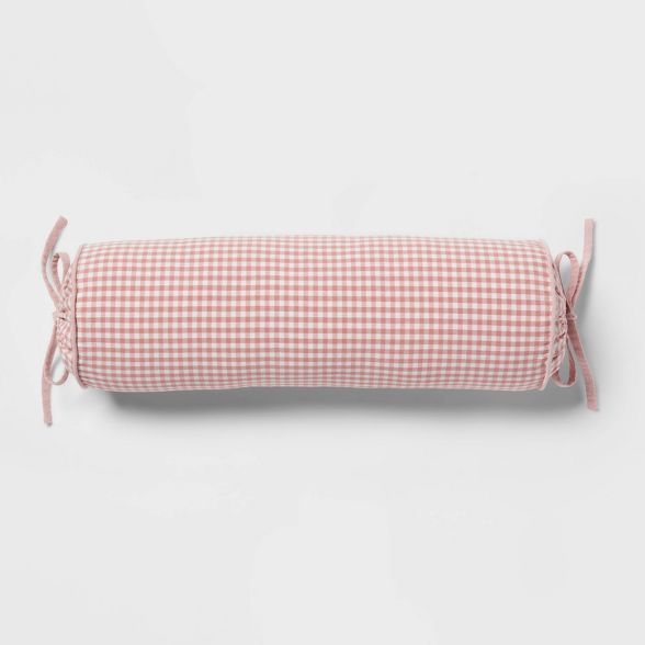 Woven Gingham Bolster Throw Pillow - Threshold™ | Target