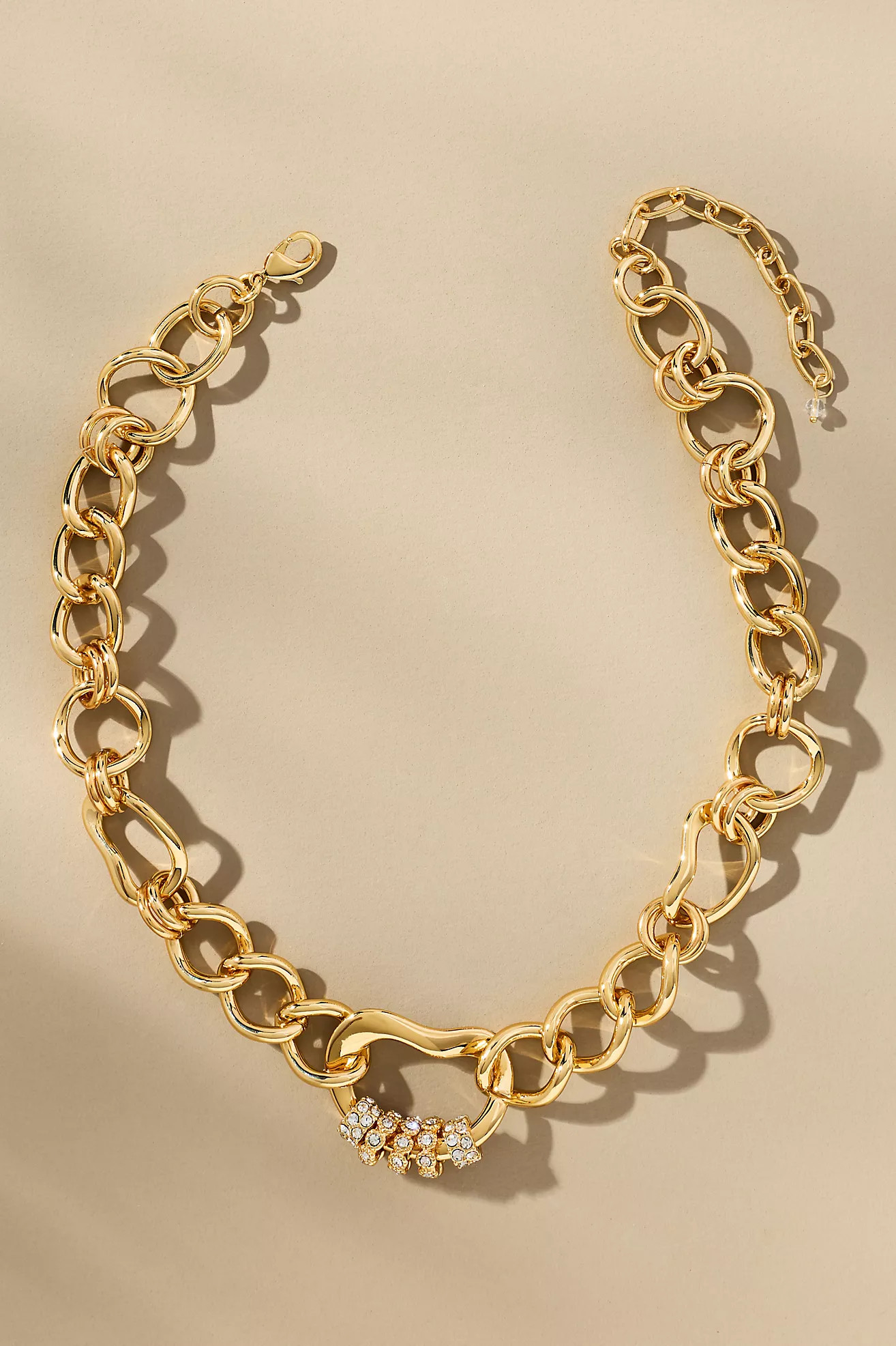 Chunky Link Lock Necklace | Anthropologie (US)