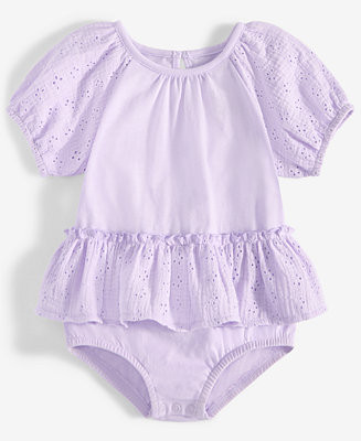 First Impressions Baby Girls Eyelet-Detail Sunsuit, Exclusively at Macy's - Macy's | Macy's