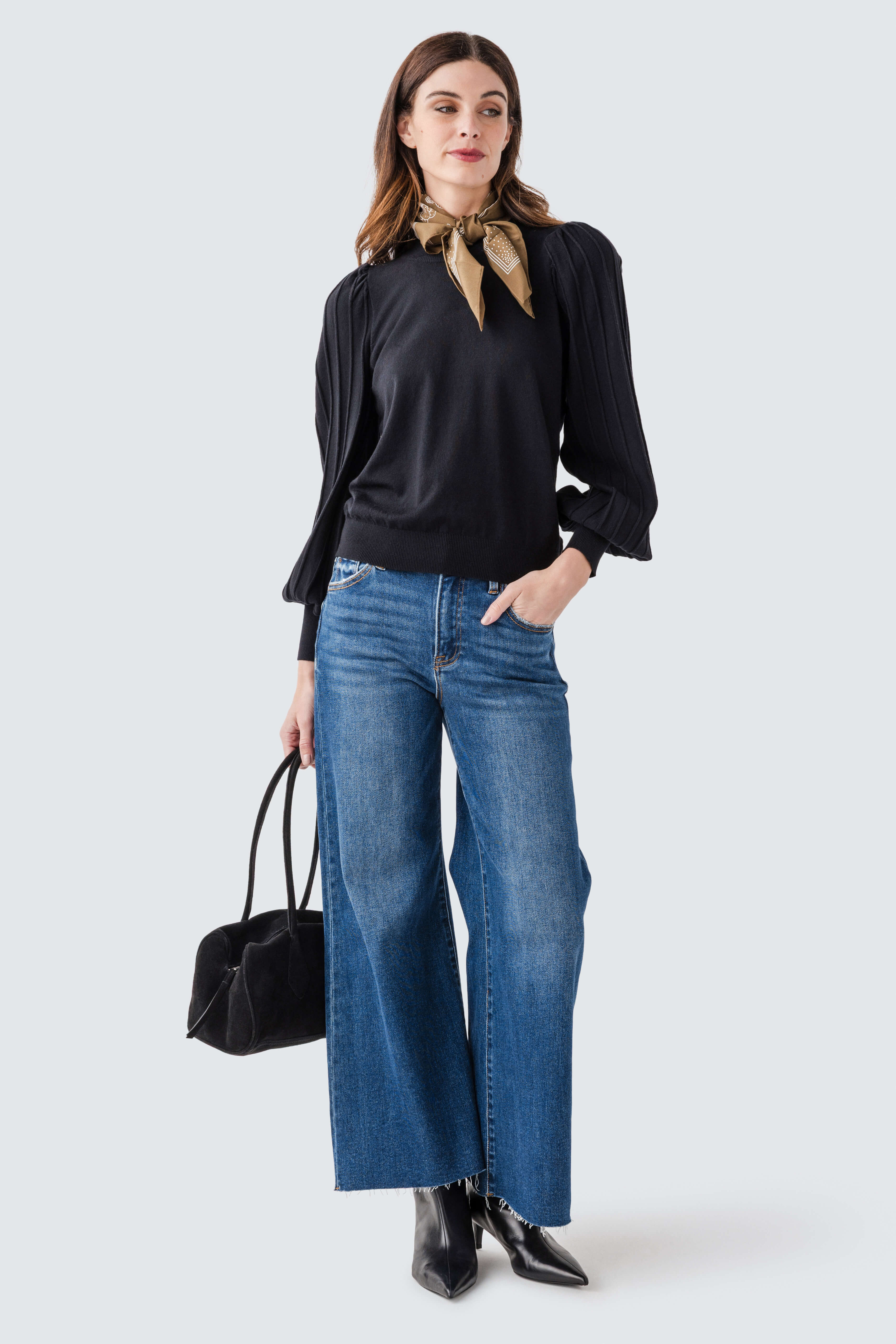 &Merci Classic Stripe Texture Pullover | Social Threads