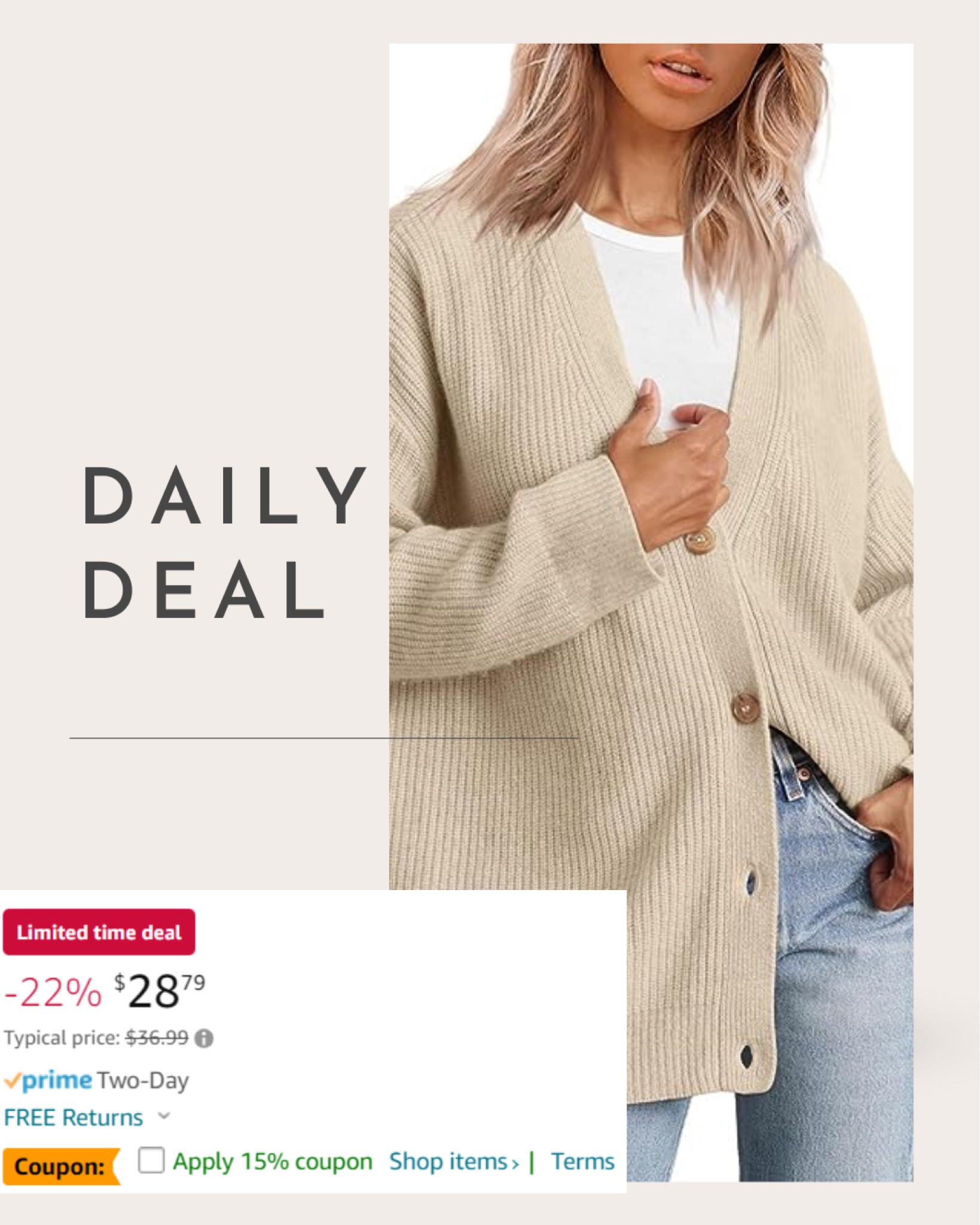 Amazon fashion daily deals

#LTKfindsunder50 #LTKstyletip #LTKsalealert