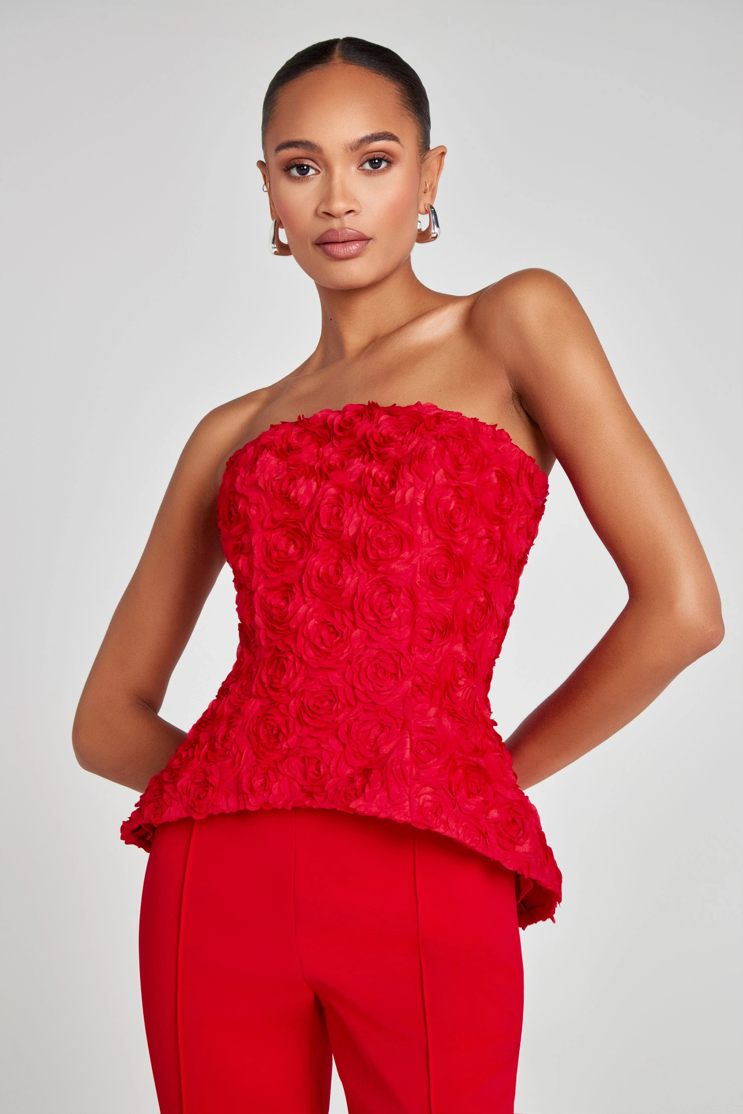 Phoebe Red Top | Nadine Merabi