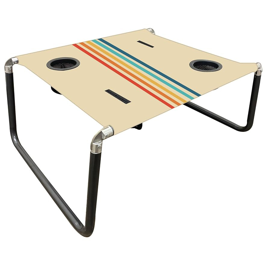 Neso Portable Beach Table with Cup Holders, Cell Phone Pockets, Lightweight for Picnics and Parks... | Amazon (US)