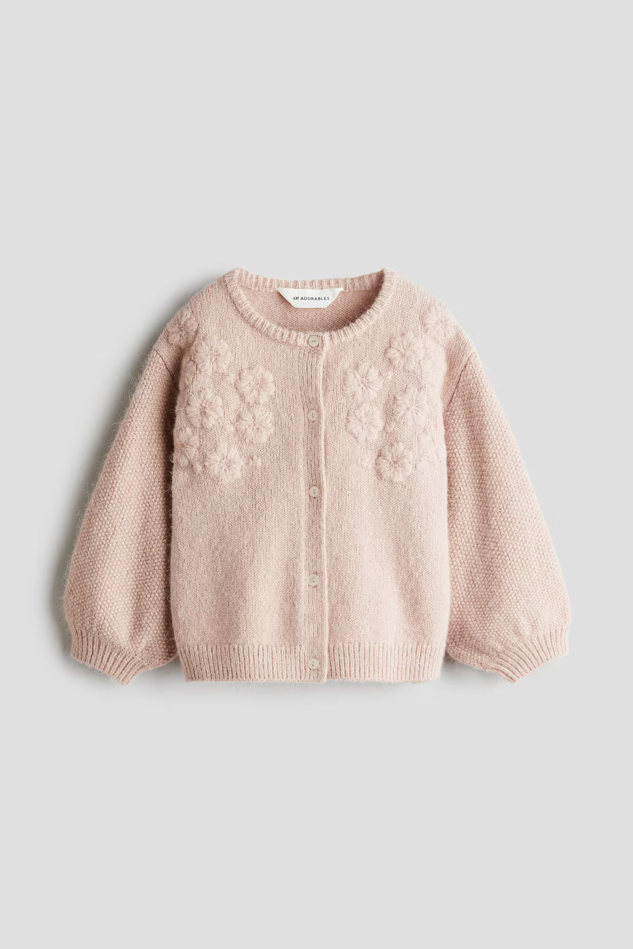 Embroidered Wool-Blend Cardigan | H&M (US + CA)