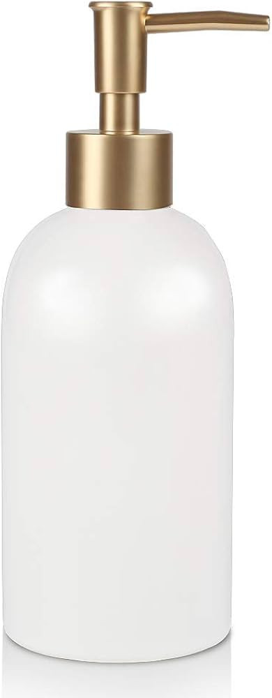 Natheeph 14OZ Ceramic Soap Dispenser Ceramic Soap Pump Dispenser Can Fill Liquid for Bathroom/Kit... | Amazon (US)