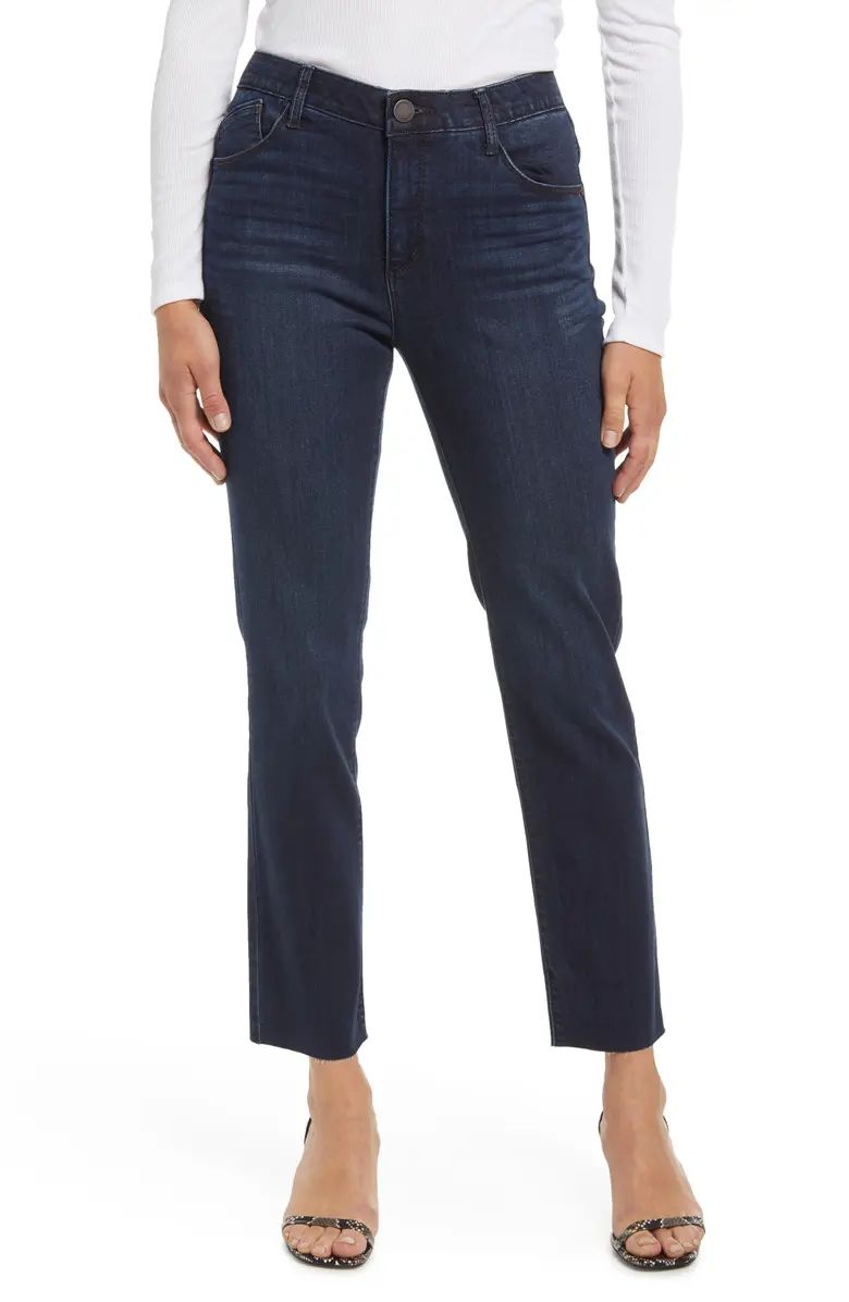 'Ab'Solution Raw Hem Slim Straight Jeans | Nordstrom