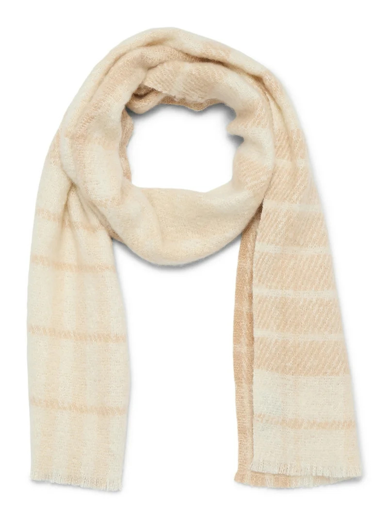 Madden NYC Women's Beanie Hat and Scarf Gift Set, 2-Piece, Ivory | Walmart (US)