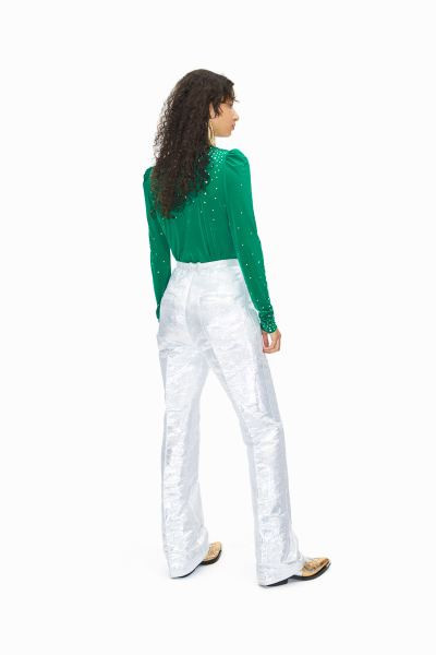 Pantalón de vestir metalizado brillante | H&M (FR, IT, ES, PT, BE)