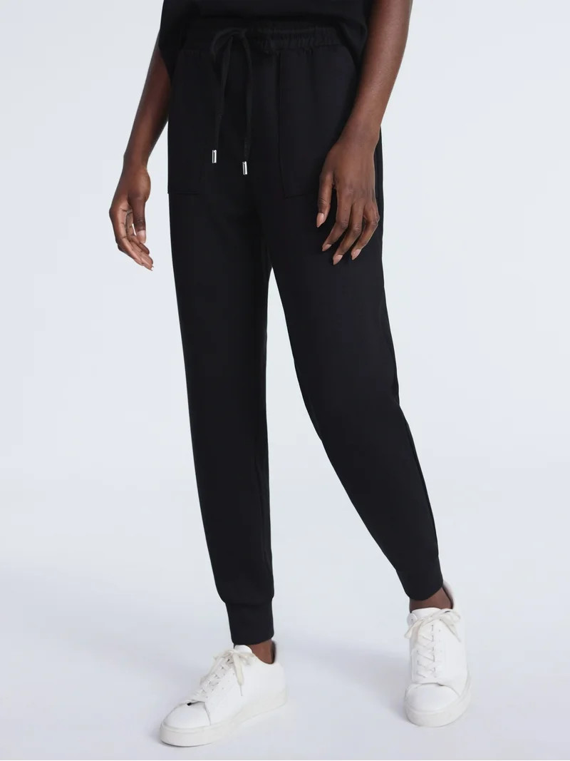 Scoop Women's and Women's Plus Scubaknit Jogger Pants, Sizes XS-4X | Walmart (US)
