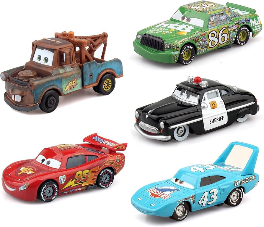 Cars 2 Basic Movie Characters 5 Pack Lightning McQueen and his Friends Metal die-cast Toy Cars,in... | Amazon (US)