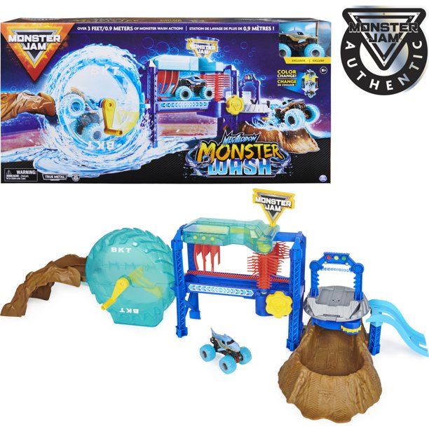 Monster Jam, Megalodon Monster Wash, Includes Color-Changing Megalodon Monster Truck, Interactive... | Walmart (US)