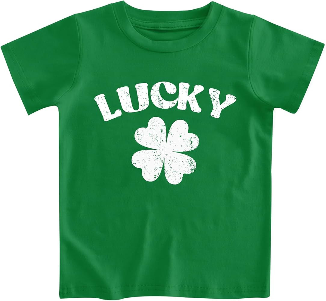 Lovekider Kids St. Patrick's Day Shirt 1-8 Years Old Toddler Luck Irish T-Shirts Green Tee Outfit... | Amazon (US)