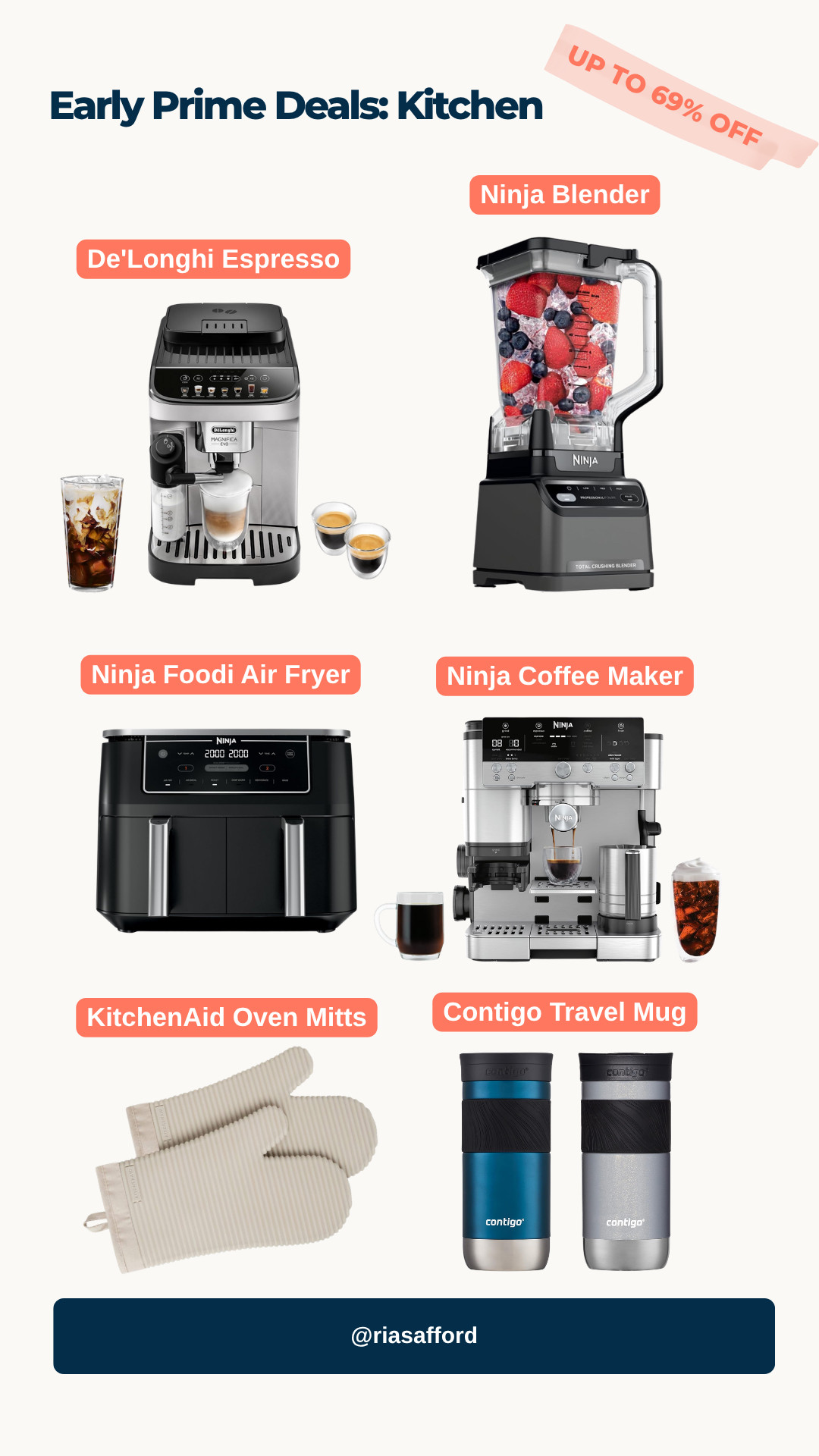 Your coffee-shop habit just got fired. ☕ Early Prime Day kitchen deals, up to 69% off. Espresso at home, smoothies before practice, and the air fryer that saves every weeknight dinner. The oven mitts are the easiest hostess gift of the year! Prices change fast, so grab it while it's there. 

 #LTKHome #LTKSaleAlert