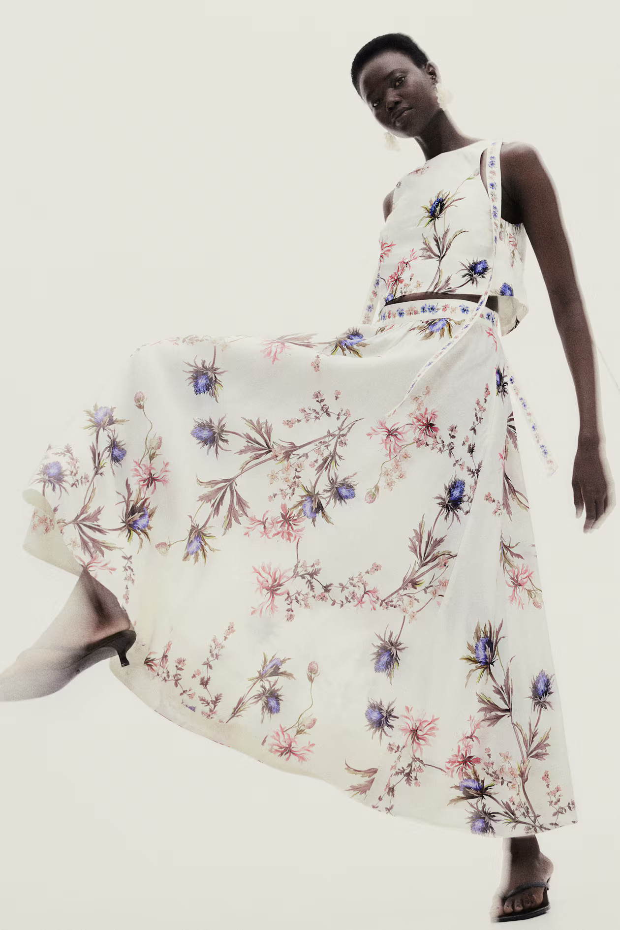 Linen-Blend Skirt | H&M (US + CA)