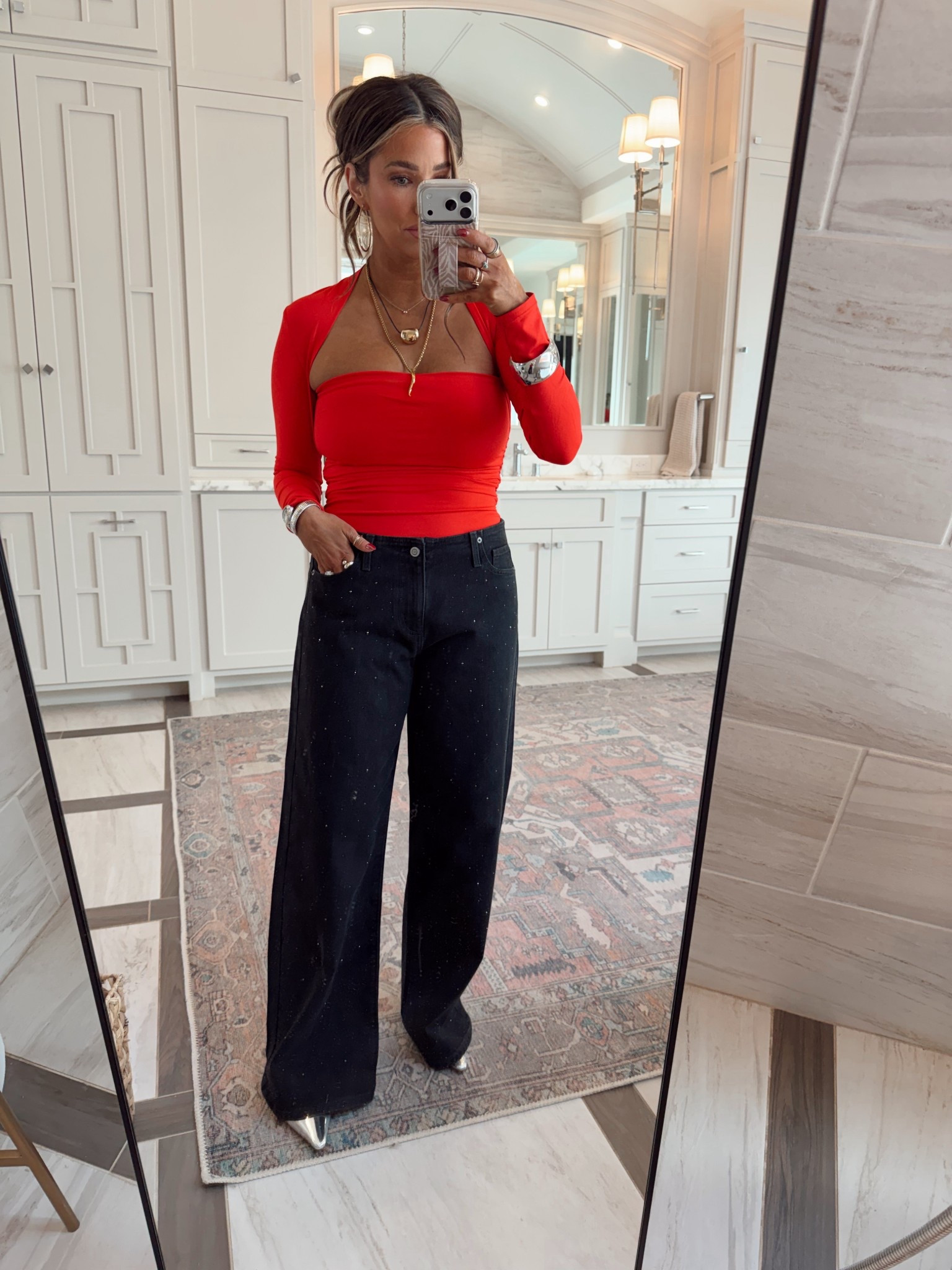 The cutest Walmart denim under $20. This is such a fun easy holiday look that’s affordable 🫶🏻

#LTKHoliday #LTKSeasonal #LTKFindsUnder50