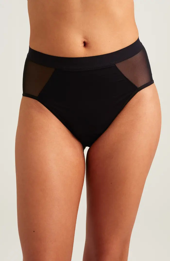 Saalt Period & Leakproof Regular Absorbency French Cut High Waist Briefs | Nordstrom | Nordstrom