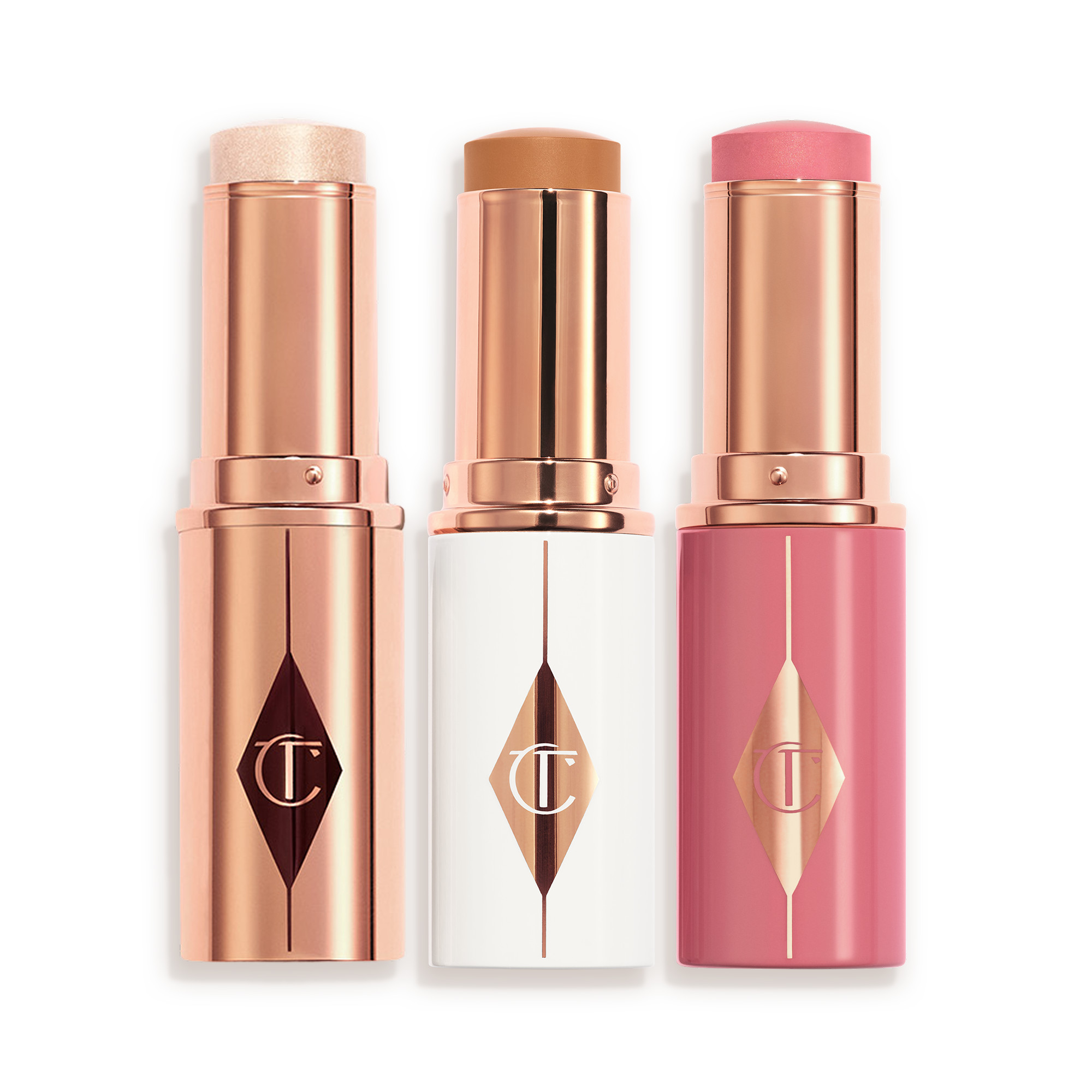 Unreal Trio: Highlighter, Foundation + Blush Stick | Charlotte Tilbury | Charlotte Tilbury (US)