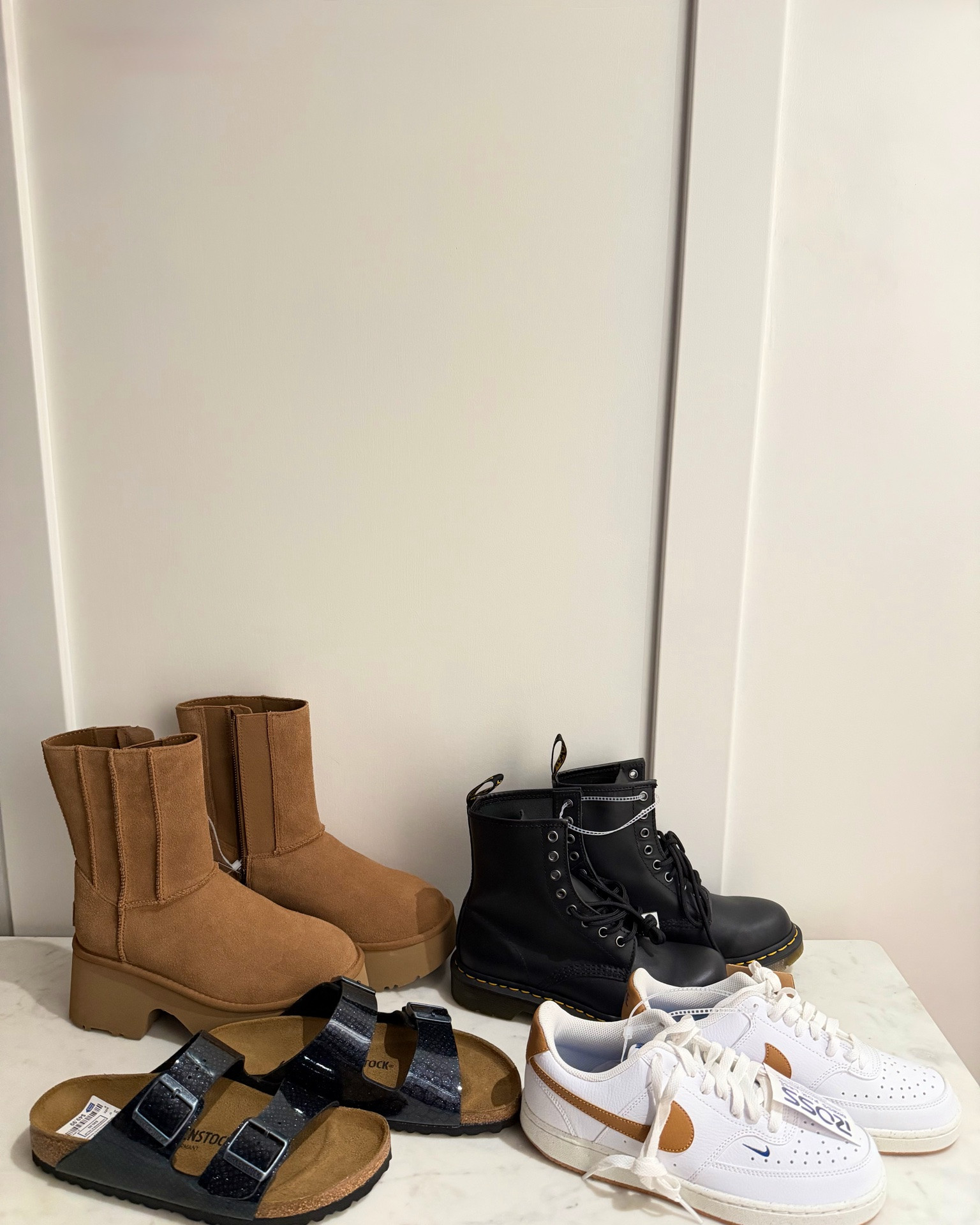 Happy Tuesday!☺️ Found these @rossdressforless 😍 Took awhile, but mission accomplished!!🙌🤩 I found another pair of Ugg boots that I shared with you before because my oldest daughter wanted a pair just like mine!!🥰 It’s been cold in the 60’s and happy to find them for her!!☺️ She wanted a pair of @drmartensofficial and excited Ross had them so I bought these for her, too!☺️ I had to get these cute Nike sneakers for myself, @nike love the neutral color to match several outfits and how comfortable they are!!🤎🤍👟😍 Now these Birkenstock sandals look so cool with the blue glitter snake scale pattern on black @birkenstock ✨🖤🐍🥰 I’ve been wearing Birkenstocks since I was a teen and they are the best sandals!!😎 Even though I just got a pair! lol🤪 I found deals on these for you with some on sale- huge sale on 40% Off Birkenstock sandals, Dr. Martens sale up to 50% Off, & found Nike sneakers up to 54% Off that’s selling out fast right now!!😁 Which one is your favorite?🤔


#rossfinds #rossdressforless #UGG #nikesneakers #birkenstocks #drmartensboots

#LTKSaleAlert #LTKOver40 #LTKmomlife