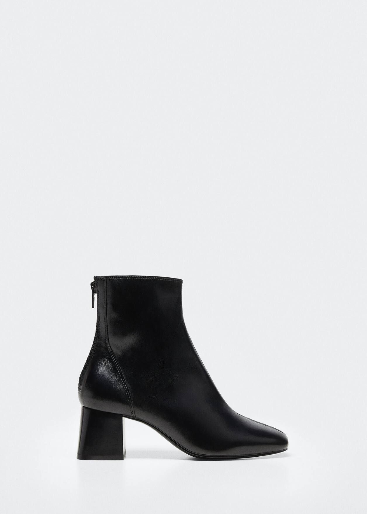Heel leather ankle boot -  Women | Mango United Kingdom | MANGO (UK)