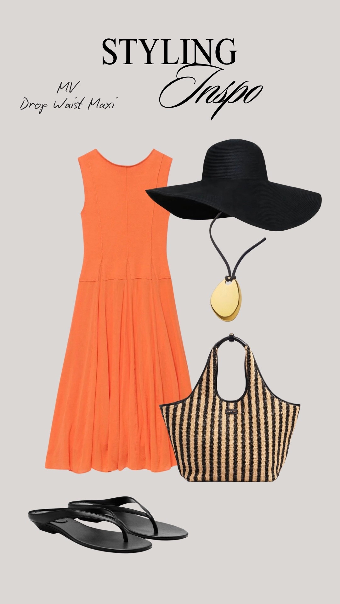 Orange & Black makes a modern, striking combination 

MV drop waist summer dress, toe-post sandals, raffia bag, large sunhat, pendant necklacee

#LTKxMintVelvet #LTKover50style #LTKstyletip