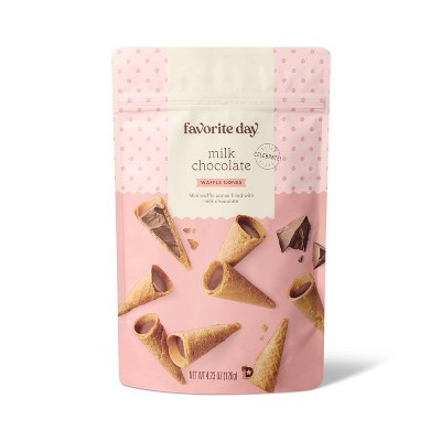 Milk Chocolate Filled Waffle Cones - 4.23oz - Favorite Day™ | Target