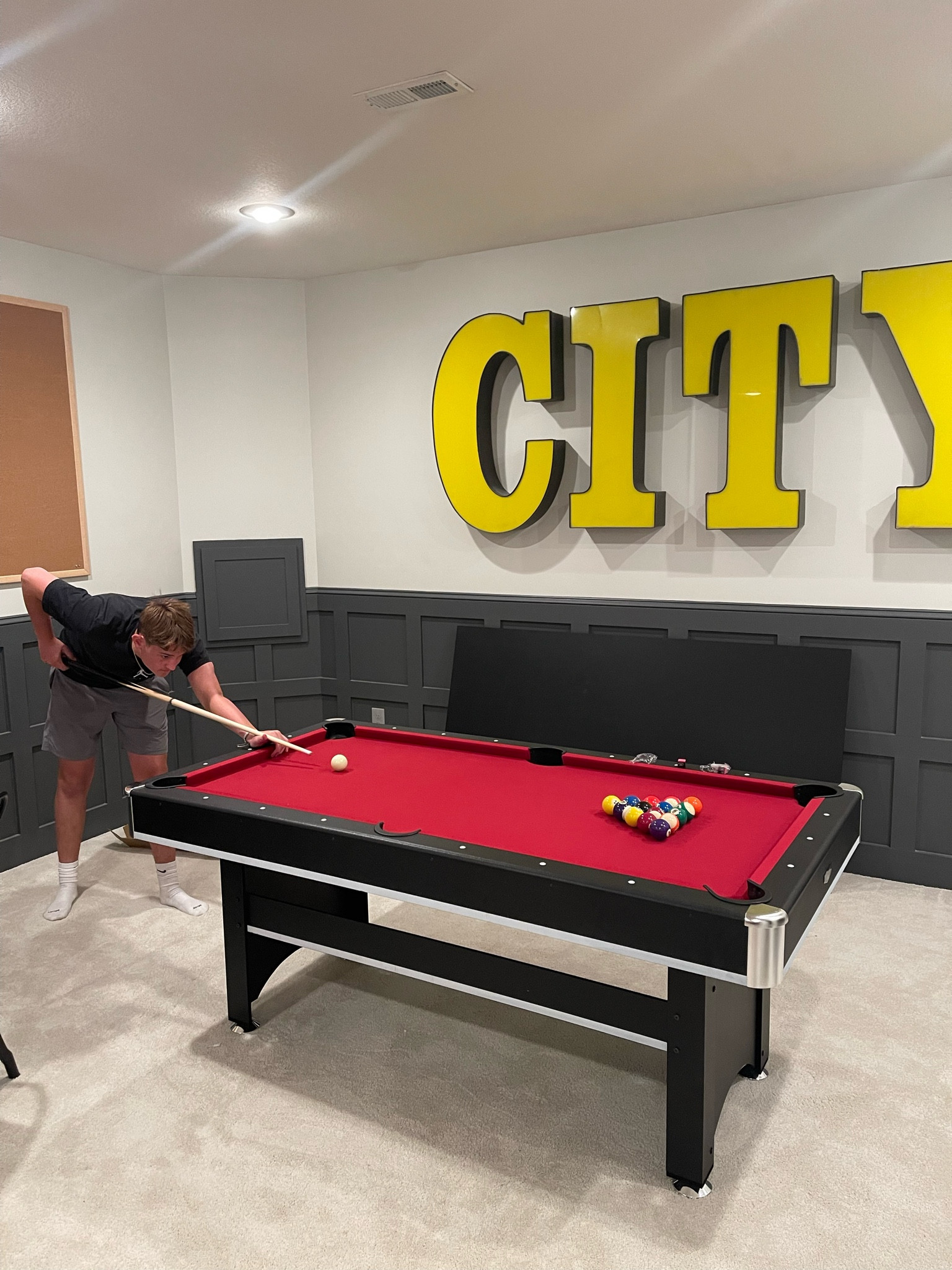 Small pool table ping pong table, basement games 

#LTKfamily #LTKhome