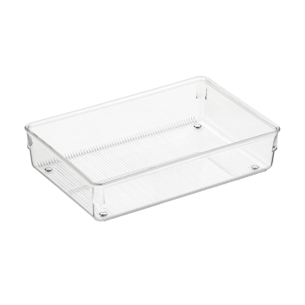 Linus Shallow Drawer Organizer Clear | The Container Store