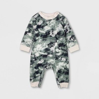 Grayson Mini Baby Boys' Camo Romper - Green | Target