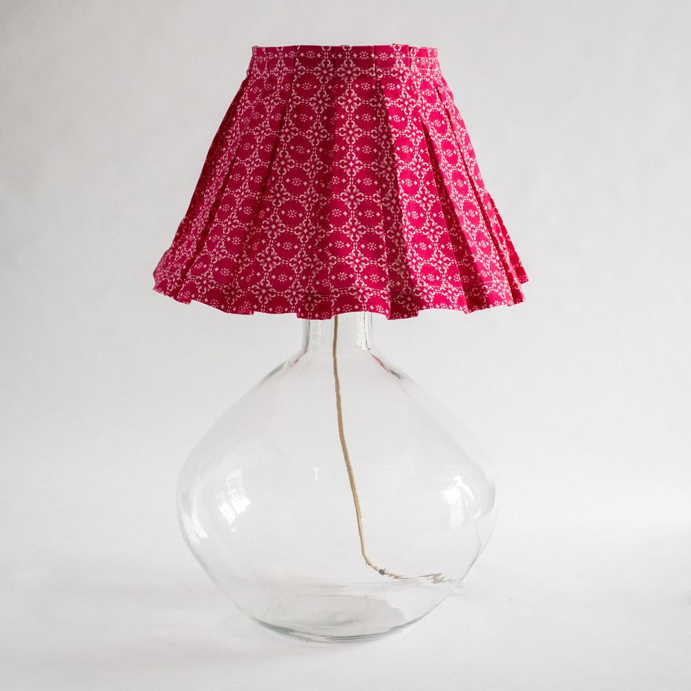 Printed Pleated Lamp Shade & Slipcover | GreenRow
