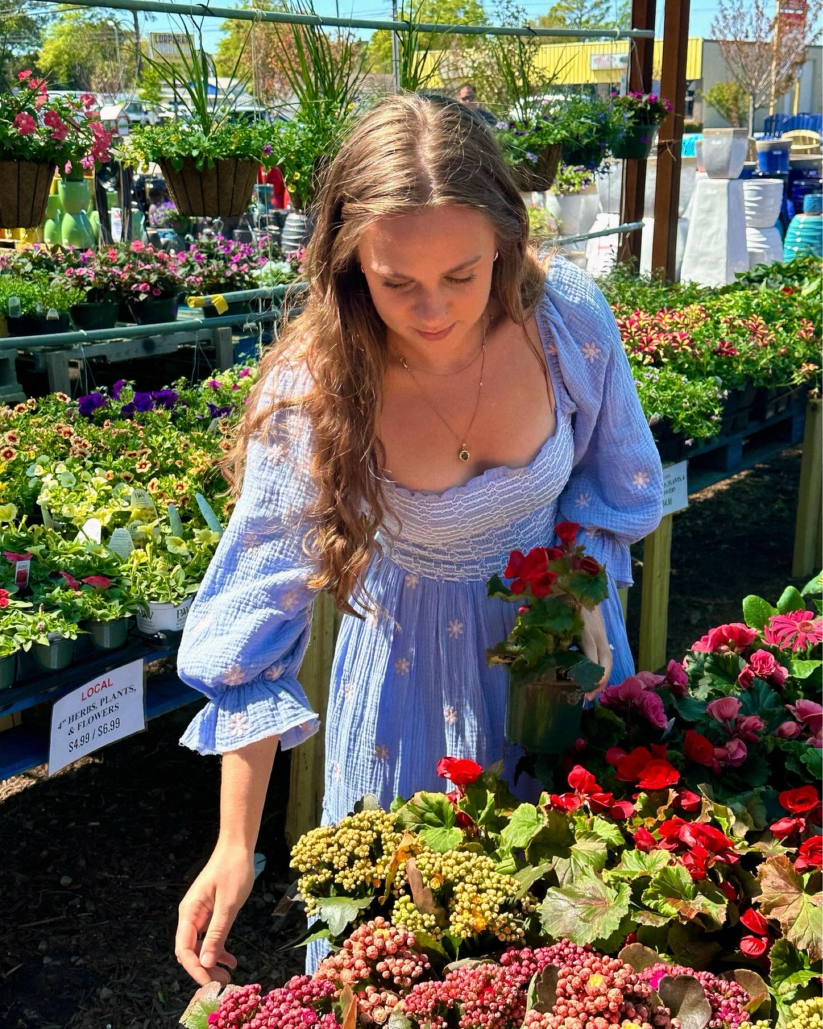 springtime dress 🧚🏼‍♀️🌸 flowy blue maxi dress with pockets!

#LTKfindsunder50 #LTKSeasonal #LTKstyletip