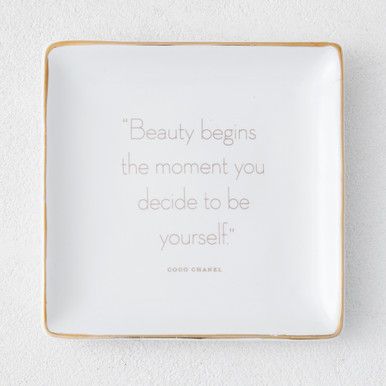 Beauty Begins Trinket Tray | Z Gallerie