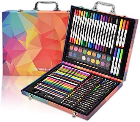 Amazon.com : Darnassus 132-Piece Art Set, Deluxe Professional Color Set, Art Kit for Kids and Adu... | Amazon (US)