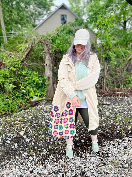 ✨SIZING•PRODUCT INFO✨
⏺ White Long Tee for Layering - sized up to 2X @walmartfashion 
⏺ Long Anorak Rain Jacket - L - runs a little big @walmartfashion 
⏺ Tan Baseball Cap @amazonfashion 
⏺ Linked similar green @sperry boots 
⏺ Tan Crew/Boot Socks @amazon 
⏺ Crochet Granny Square Bag •• mine no longer available from @walmartfashion but linked similar from @amazonfashion 
⏺ Mint Green Sweatshirt Hoodie •• mine no longer available from @walmartfashion but linked similar from @amazonfashion 

Rain jacket, anorak, leggings, green leggings, colored leggings, sperry boots, rain boots, green sweatshirt, sweatshirt, hoodie, travel, casual, lounge, crochet, hobo bag, boot socks, slouch socks, baseball cap, hat, long tee, layering tee, t-shirt

📍Find me on Instagram••YouTube••TikTok ••Pinterest ||Jen the Realfluencer|| for style, fashion, beauty, and confidence!

🛍 🛒 HAPPY SHOPPING! 🤩

#walmart #walmartfashion #walmartstyle walmart finds, walmart outfit, walmart look  #amazon #amazonfind #amazonfinds #founditonamazon #amazonstyle #amazonfashion #leggings #style #inspo #fashion #leggingslook #leggingsoutfit #leggingstyle #leggingsoutfitidea #leggingsfashion #leggingsinspo #leggingsoutfitinspo #casual #casualoutfit #casualfashion #casualstyle #casuallook #weekend #weekendoutfit #weekendoutfitidea #weekendfashion #weekendstyle #weekendlook #green #olive #olivegreen #hunter #huntergreen #kelly #kellygreen #forest #forestgreen #greenoutfit #outfitwithgreen #greenstyle #greenoutfitinspo #greenlook #greenoutfitinspiration #hat #hats #beanie #beanies #hatoutfit #beanieoutfit #hatoutfitinspo #beanieoutfitinspo #hatlook #beanielook #hatstyle #beaniestyle #hatfashion #beaniefashion #baseball #baseballhat #baseballcap #cap #trucker #truckerhat #truckercap
#under10 #under20 #under30 #under40 #under50 #under60 #under75 #under100
#affordable #budget #inexpensive #size14 #size16 #size12 #medium #large #extralarge #xl #curvy #midsize #pear #pearshape #pearshaped
budget fashion, affordable fashion, budget style, affordable style, curvy style, curvy fashion, midsize style, midsize fashion
