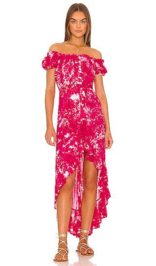 Riviera Maxi Dress in Fuchsia Smoke | Revolve Clothing (Global)